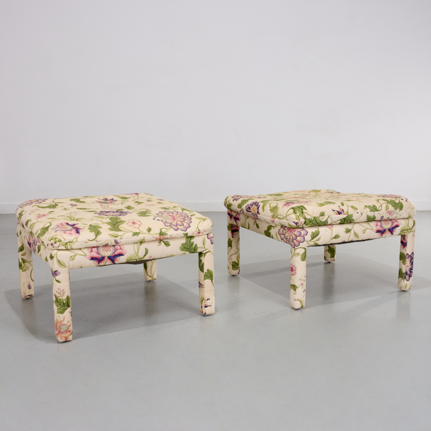 MARIO BUATTA, PAIR CUSTOM CHINTZ