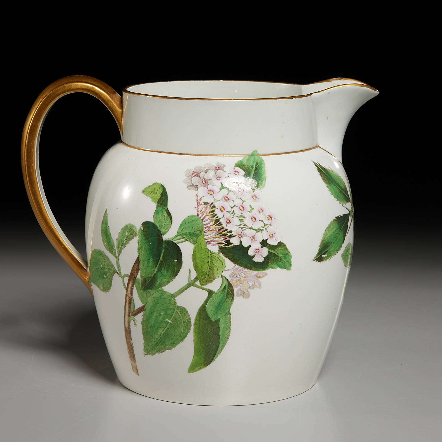 WEDGWOOD PEARLWARE BOTANICAL PITCHER 2fbfe4