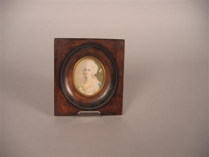 Miniature portrait on ivory    19th
