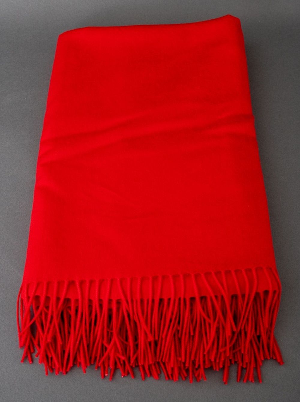 AGNONA VERMILION RED CASHMERE THROW 2fc003