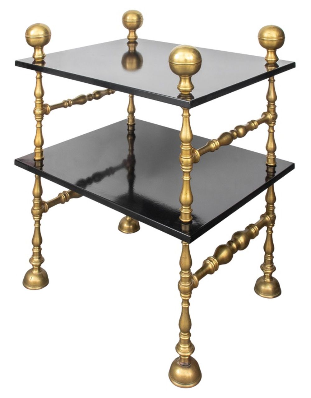 BAROQUE REVIVAL BRASS BLACK LACQUER