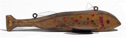 Carved and painted ice-fishing lure