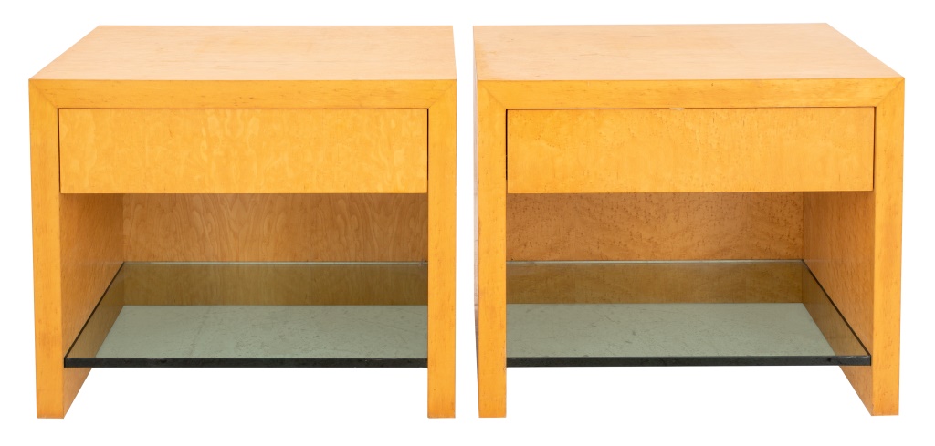 MODERNAGE STYLE BIRCH LAMP TABLES,