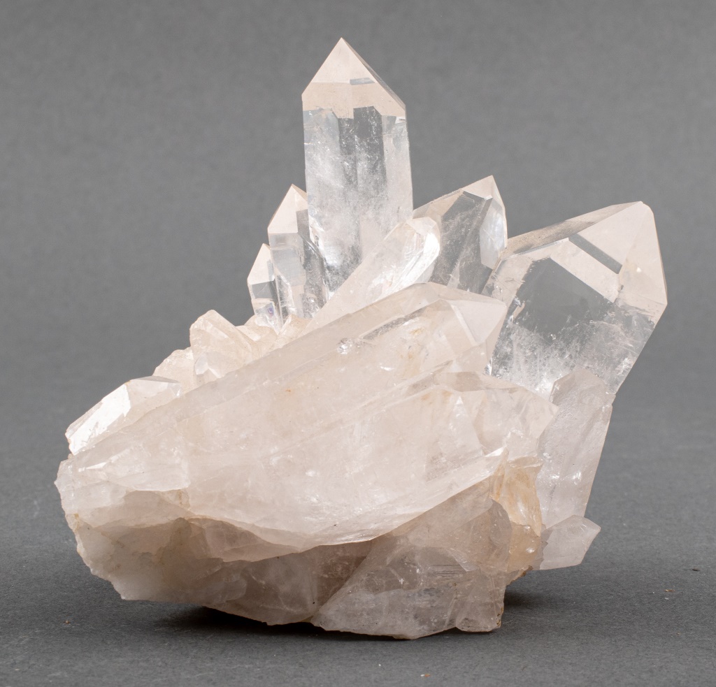 CLEAR QUARTZ ROCK CRYSTAL CLUSTER MINERAL