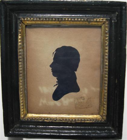 Framed silhouette Willaim Cook 4c683