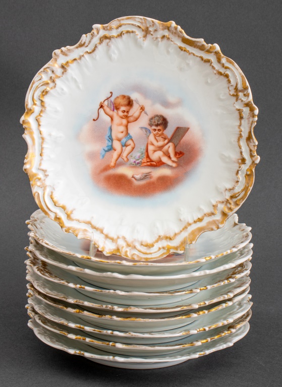 ROCOCO STYLE LIMOGES CHERUB PORCELAIN