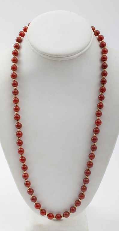 VERMEIL SILVER GOLD-TONE RED JASPER