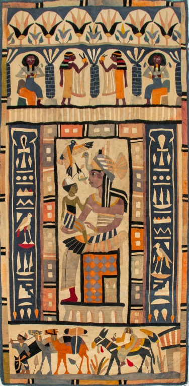 EGYPTIAN STYLE MOTHER & CHILD HAND-MADE