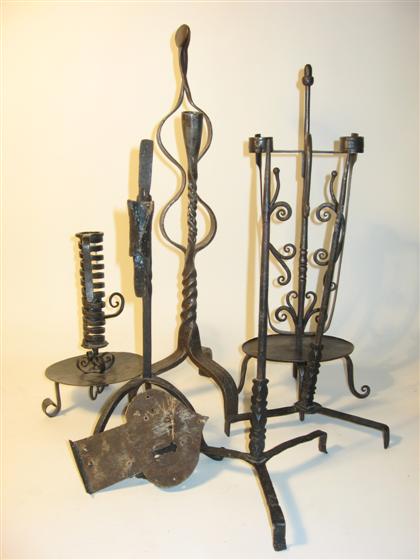 Collection of seven iron objects