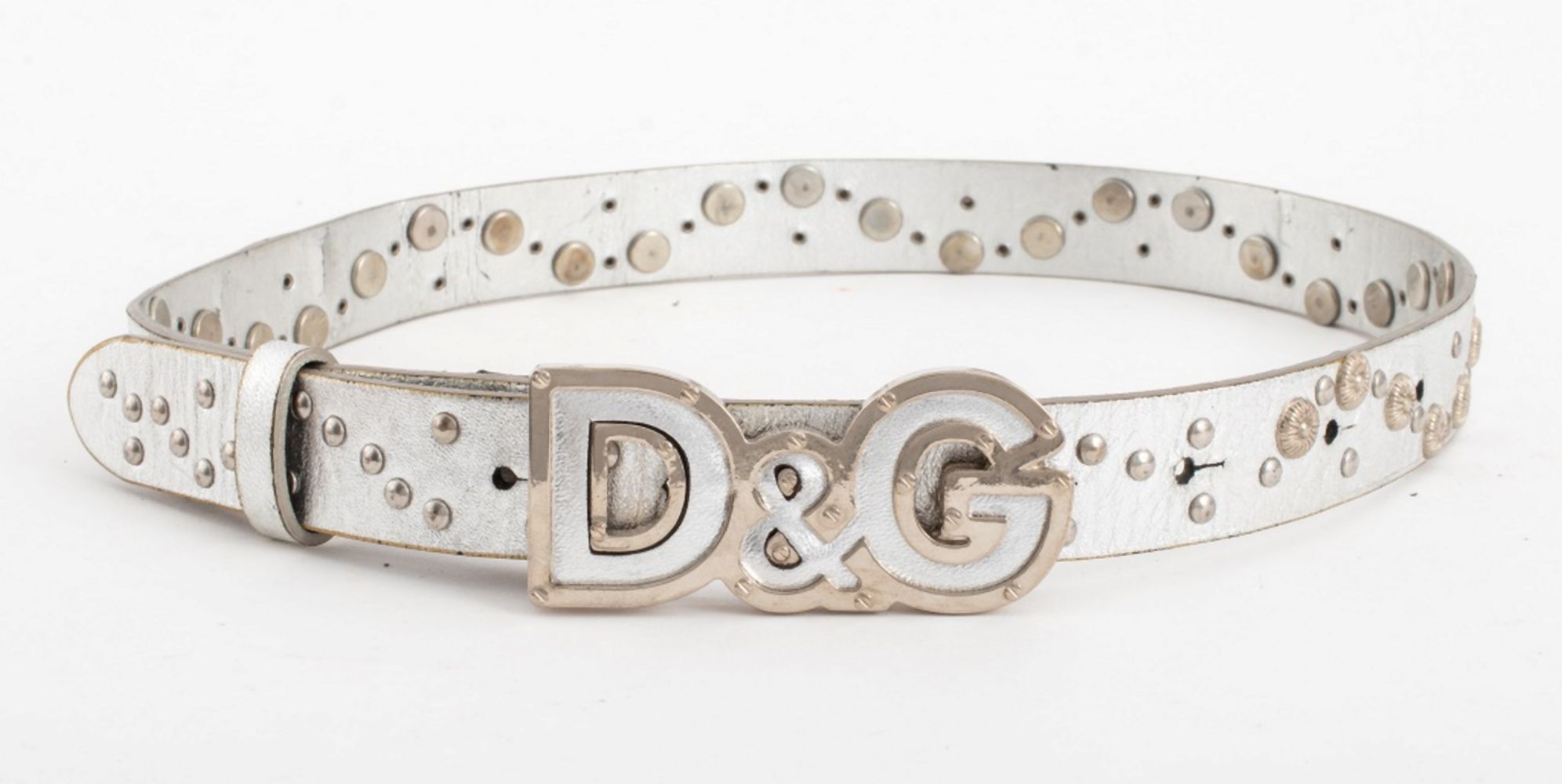 DOLCE & GABBANA MONOGRAM SILVER-TONED