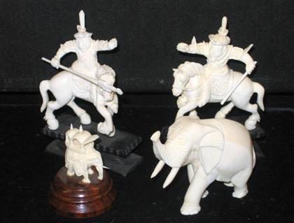 Four Ivory Miniatures    likely