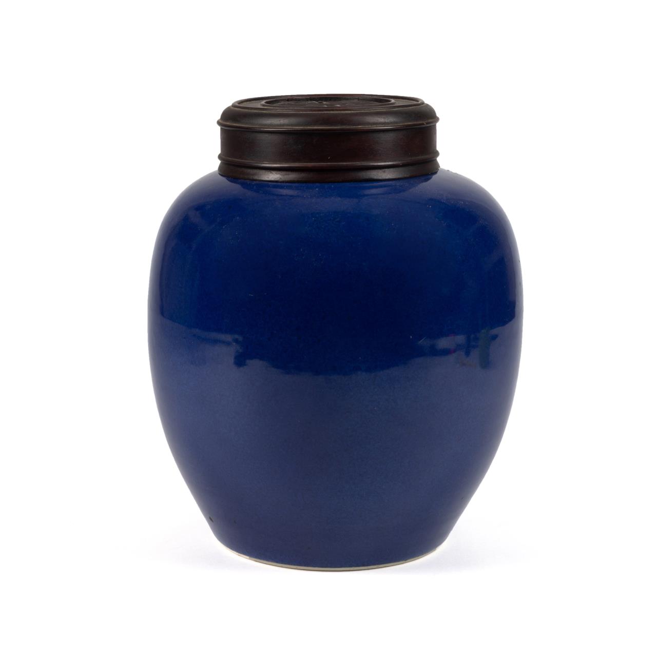 CHINESE COBALT GLAZED GINGER JAR