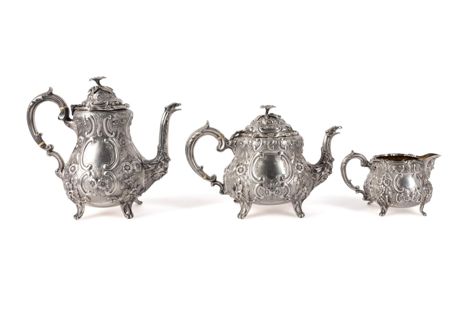 3PC VICTORIAN SILVER HOT BEVERAGE 2f9c0a