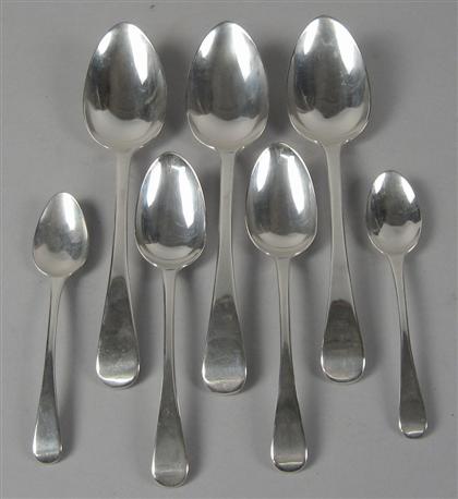 Group of Georgian sterling silver 4c2d0