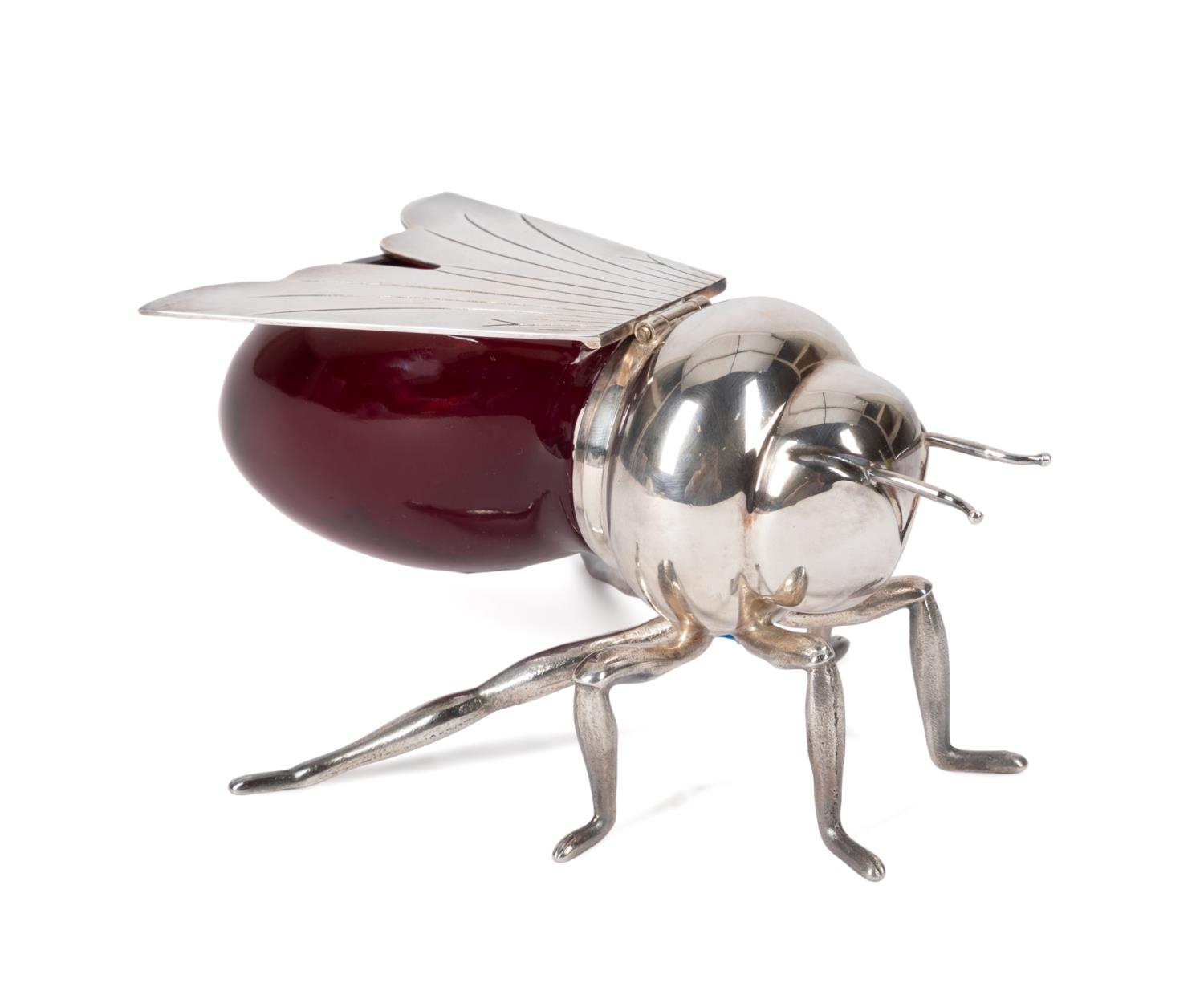 ART DECO STYLE SILVERPLATE BEE