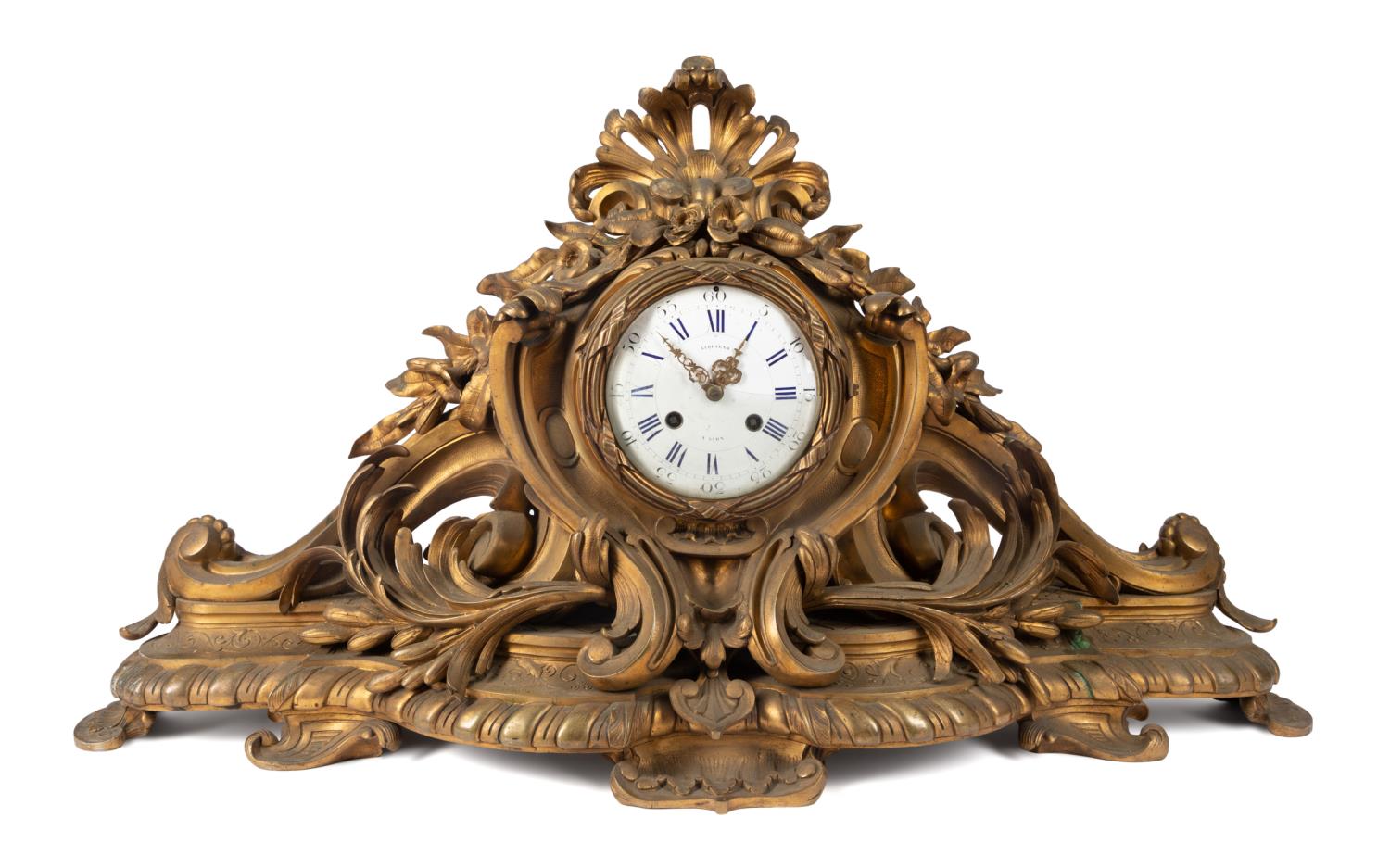 19TH C LOUIS XV STYLE GILT BRONZE 2f9cde