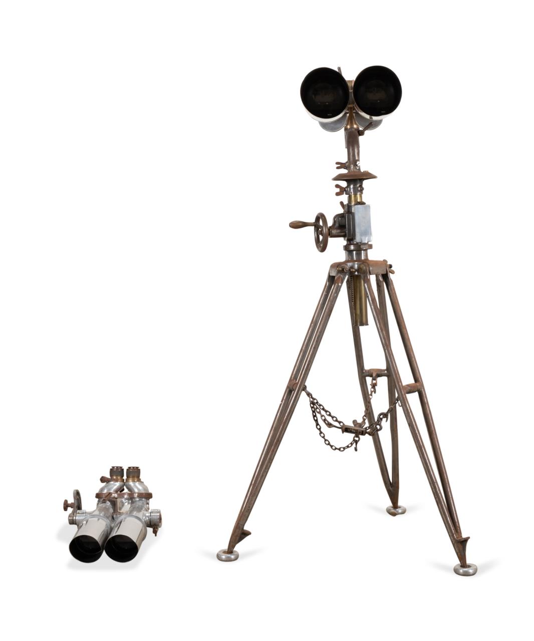 3PCS JAPANESE WWII BINOCULARS & TRIPOD