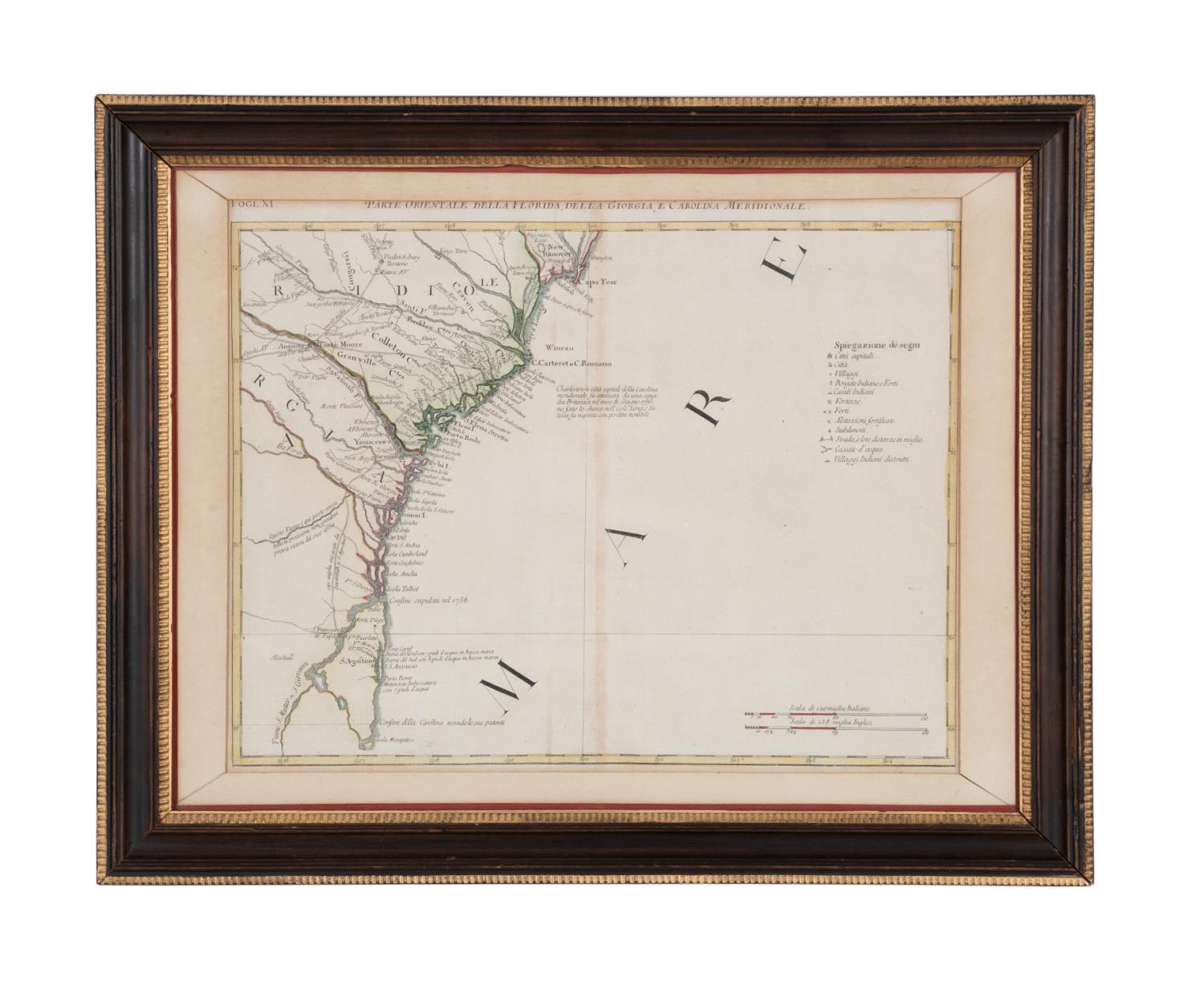 LATE. 18TH C. PARTIAL MAP OF THE