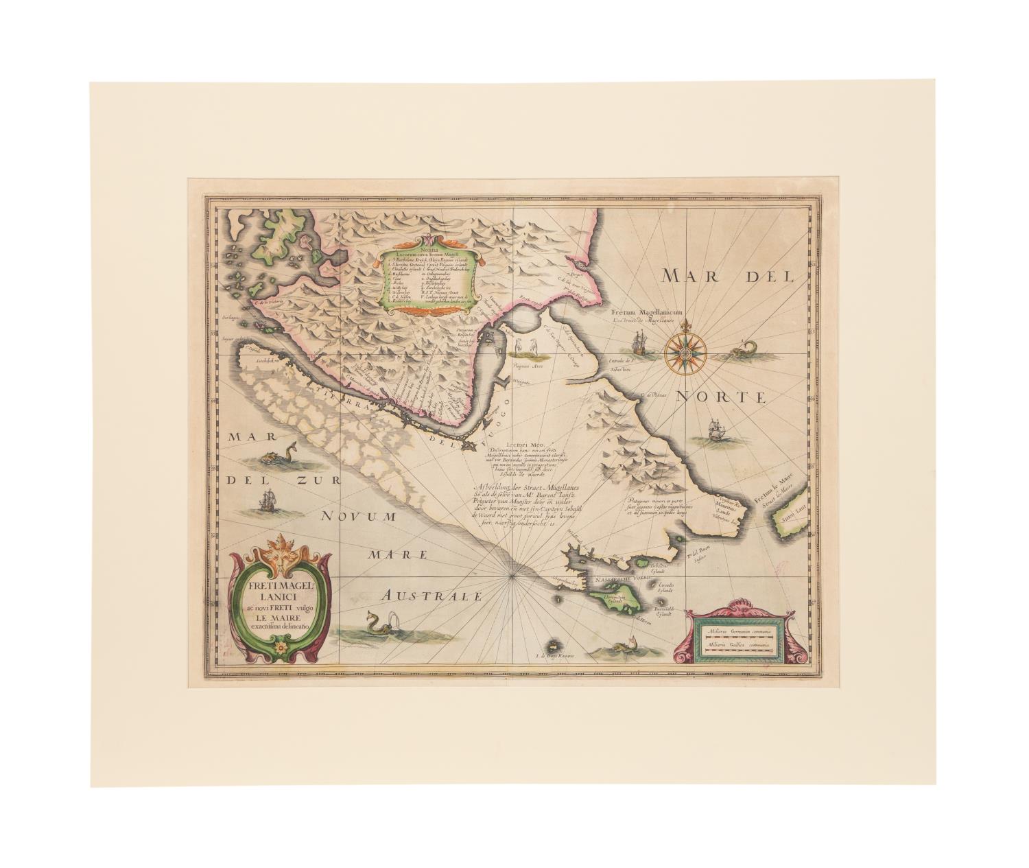 GROUP OF 5 HAND COLORED MAPS OF THE