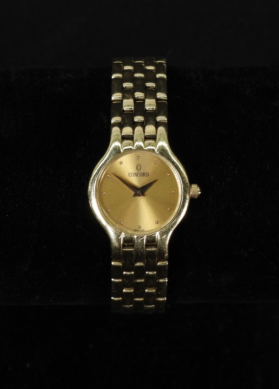 LADY'S 14K GOLD CONCORD WRIST WATCH