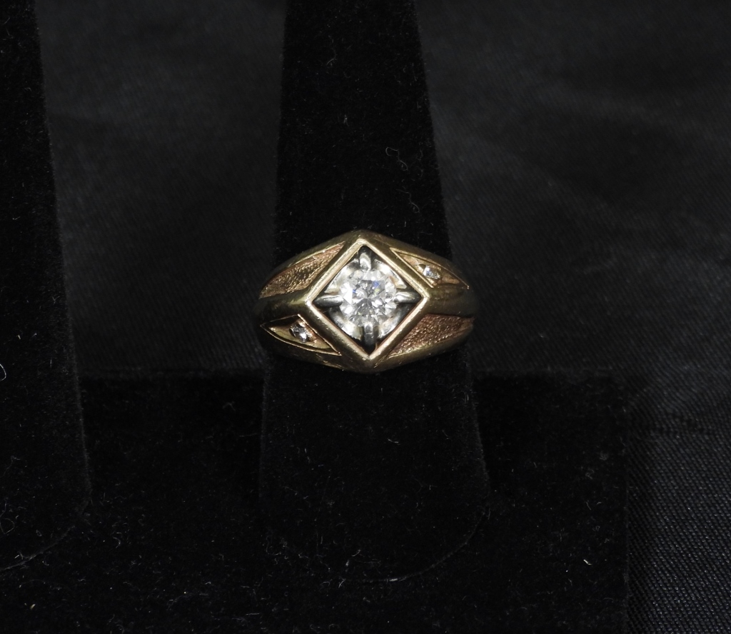 ESTATE MEN S 14K GOLD DIAMOND 2f9e3a