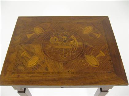 Italian marquetry side table  4c309
