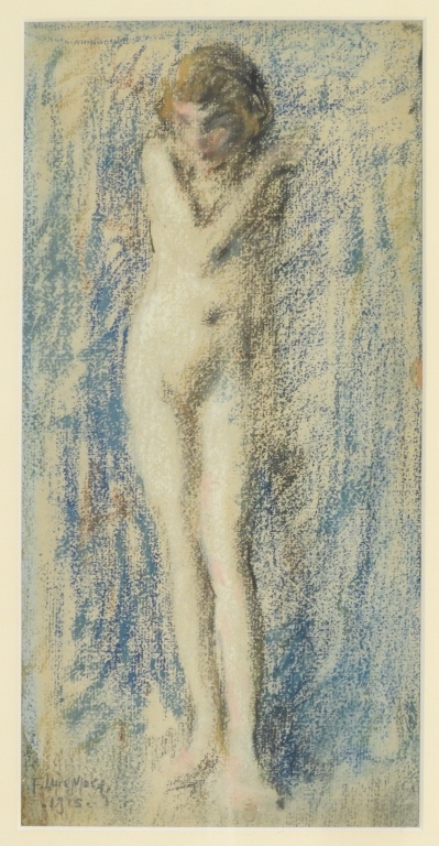 FRANCIS LUIS MORA NUDE FIGURE PASTEL