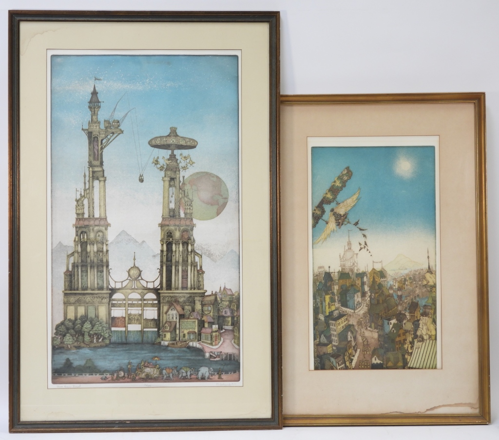 PR CHARLES KLABUNDE SURREALIST LITHOGRAPHS