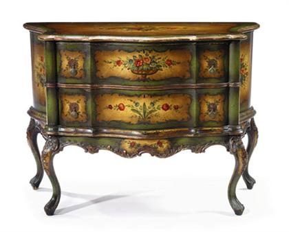 Italian painted commode    The