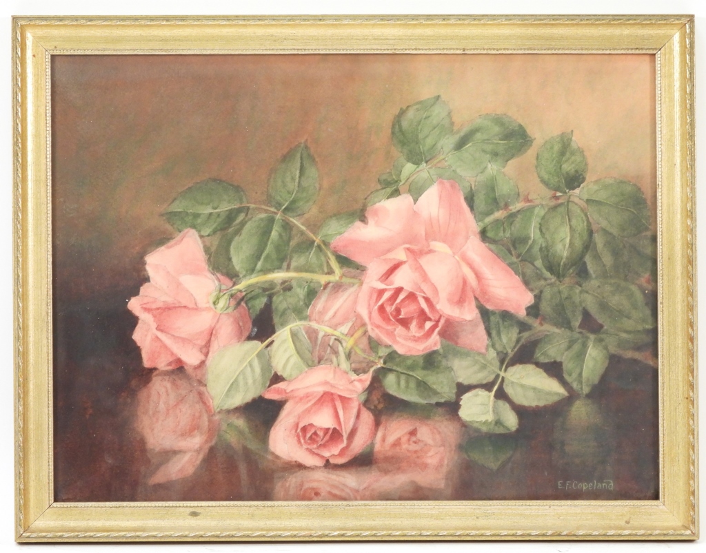 E.F. COPELAND ROSE STILL LIFE WC