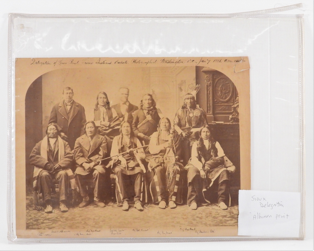 SIOUX DELEGATION ALBUMEN PRINT