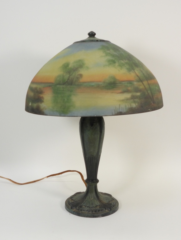 JEFFERSON REVERSE PAINTED TABLE LAMP