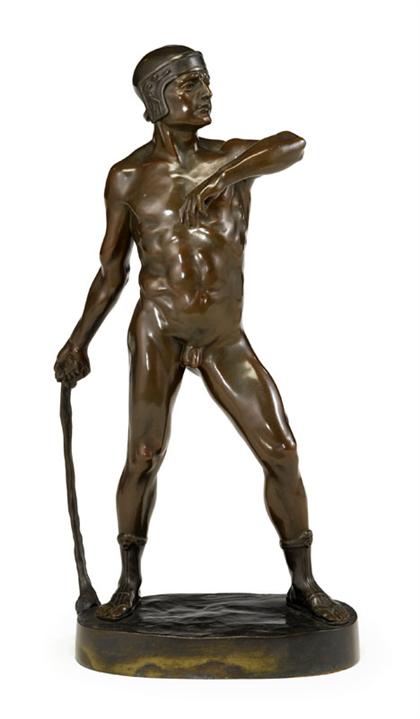 Italian bronze figure of a gladiator 4c31c