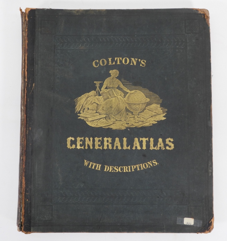 1874 COLTON'S GENERAL ATLAS New