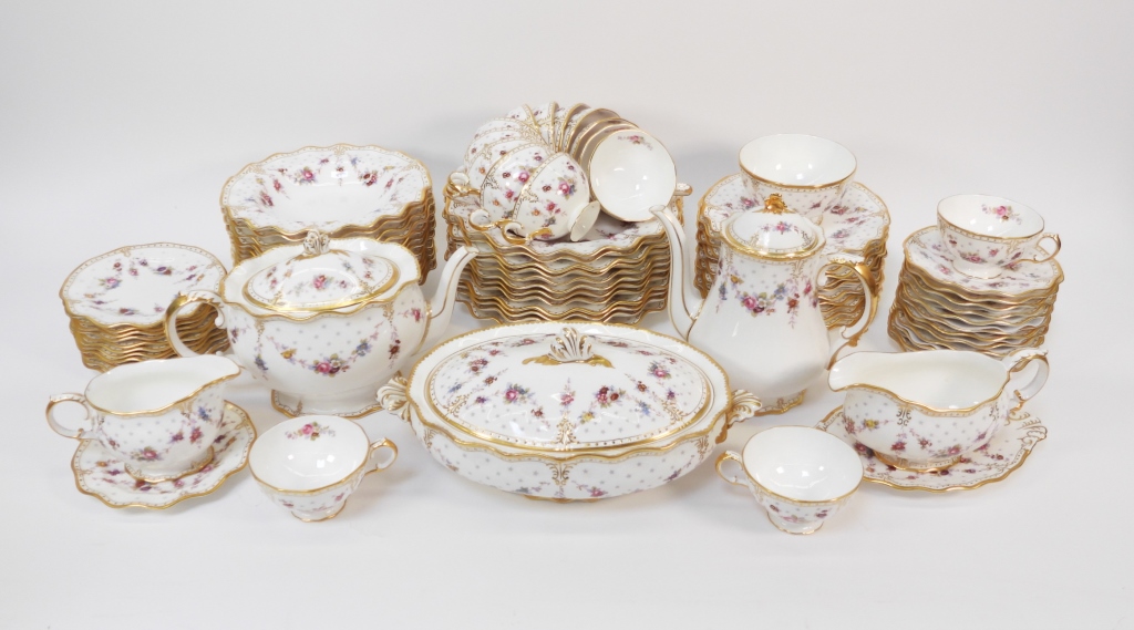 81PC ROYAL CROWN DERBY ROYAL ANTOINETTE