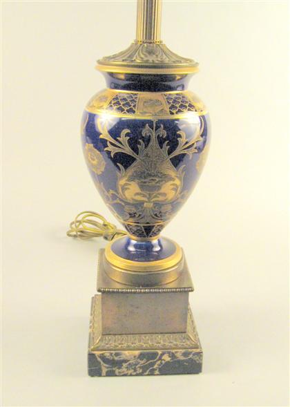 French Art Nouveau cobalt and gilt 4c327