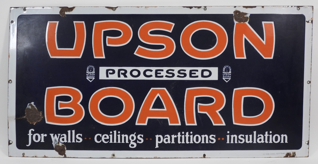 UPSON BOARD ENAMEL ADVERTISING 2f9fb7