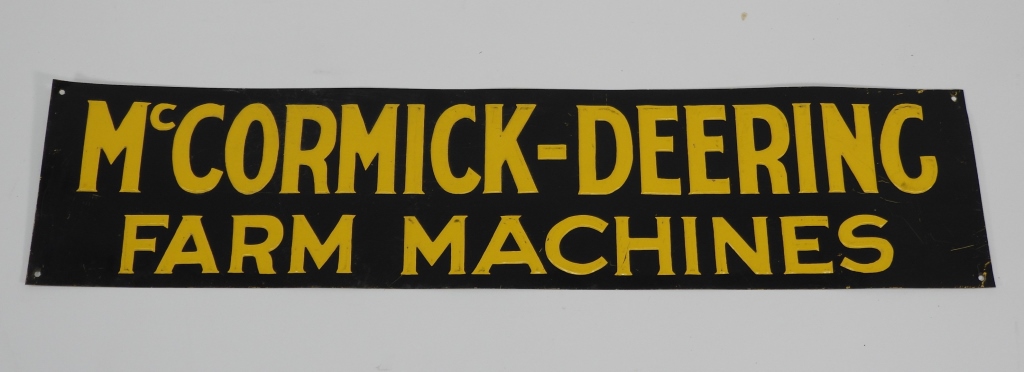 MCCORMICK DEERING ADVERTISING SIGN