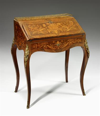 Louis XV style fruitwood marquetry 4c334