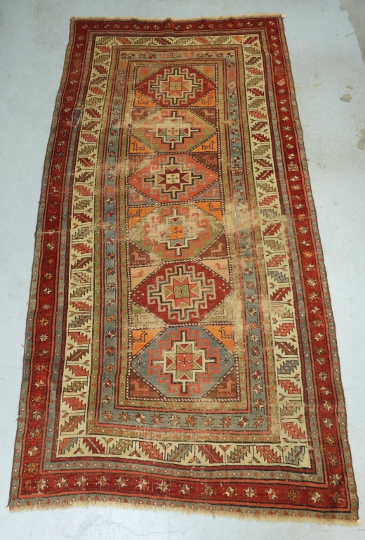 CAUCASIAN PICTORIAL RUG Caucuses,20th