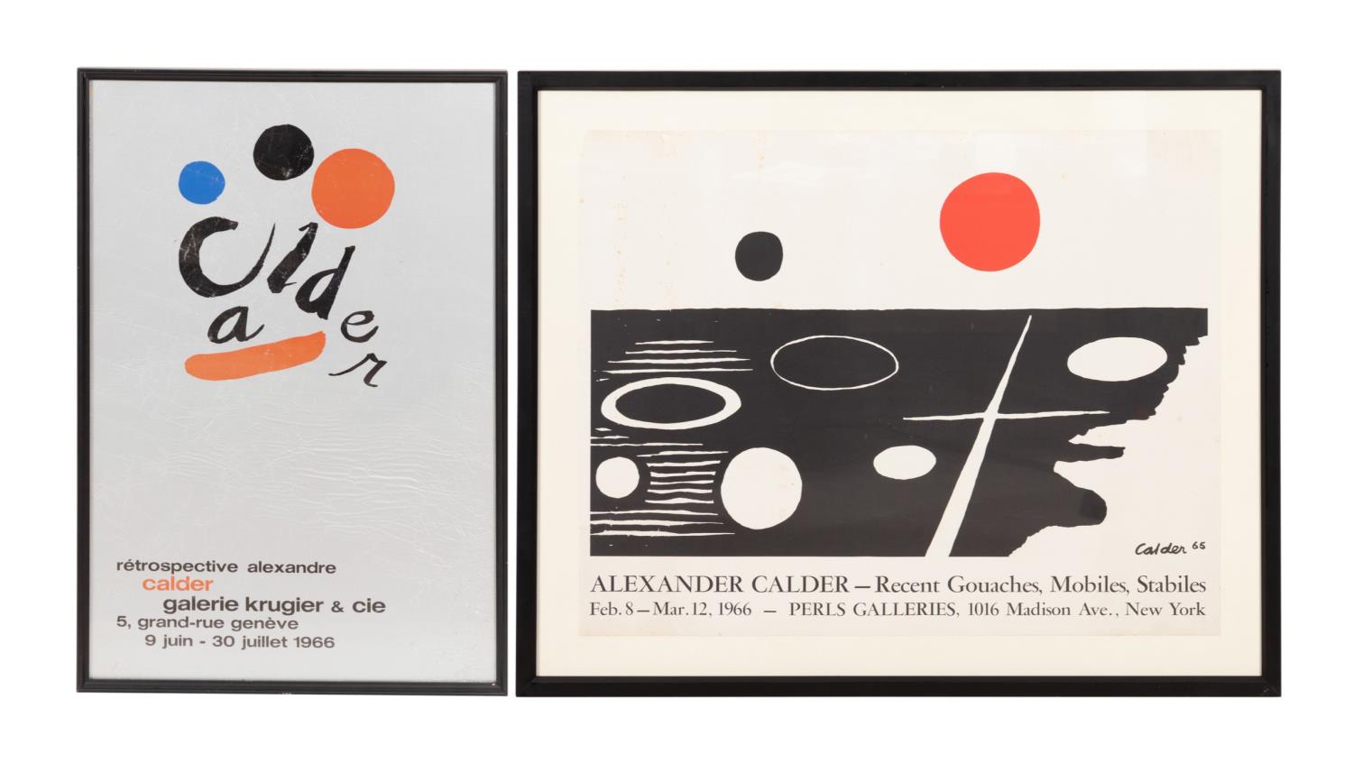 TWO ALEXANDER CALDER EXHIBITION 2fa036