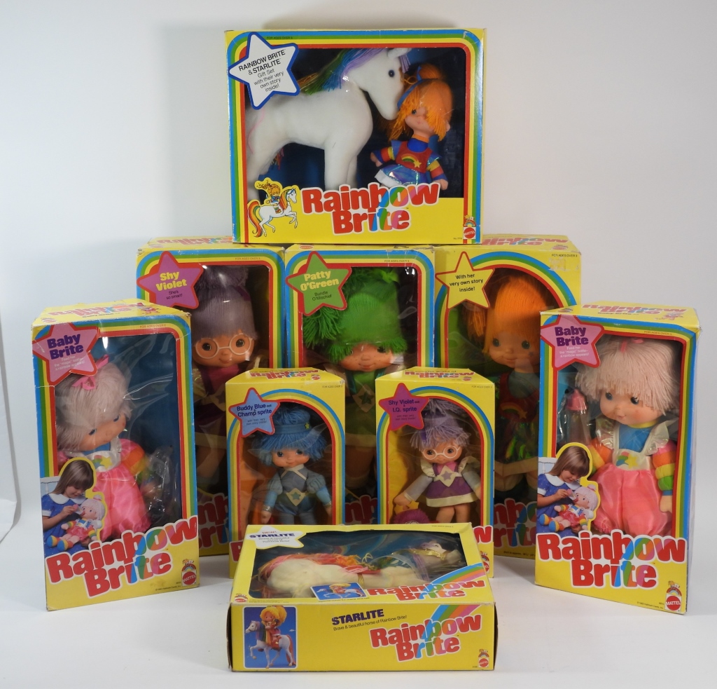 9PC 1983 MATTEL RAINBOW BRITE BOXED 2fa090