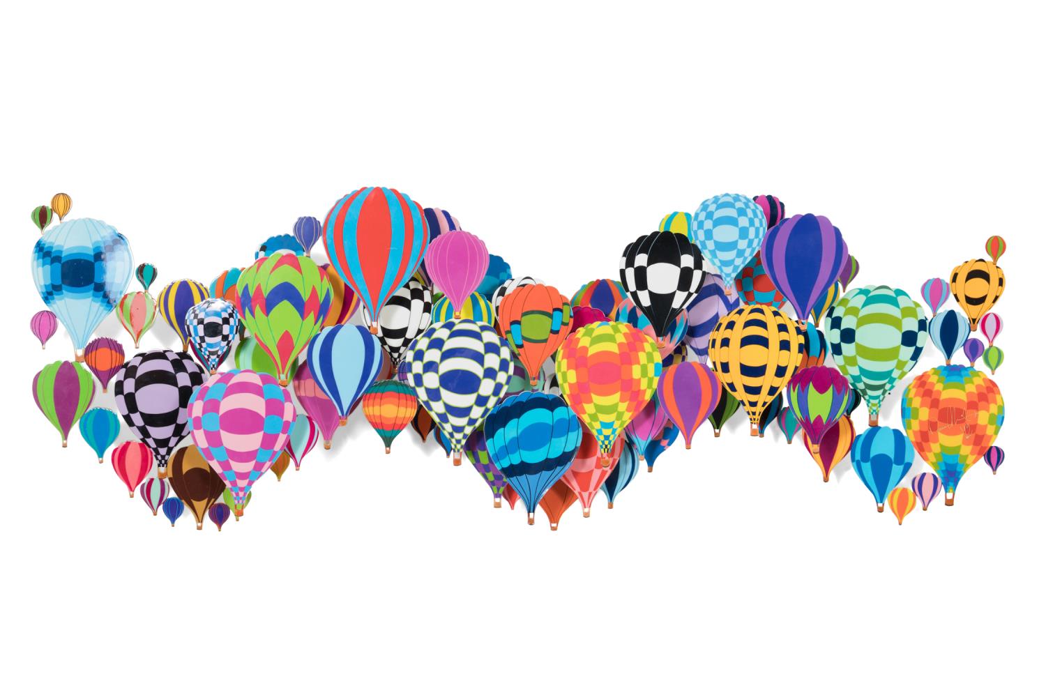 DAVID KRACOV HOT AIR BALLOONS 3D WALL