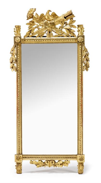 Louis XVI style giltwood mirror