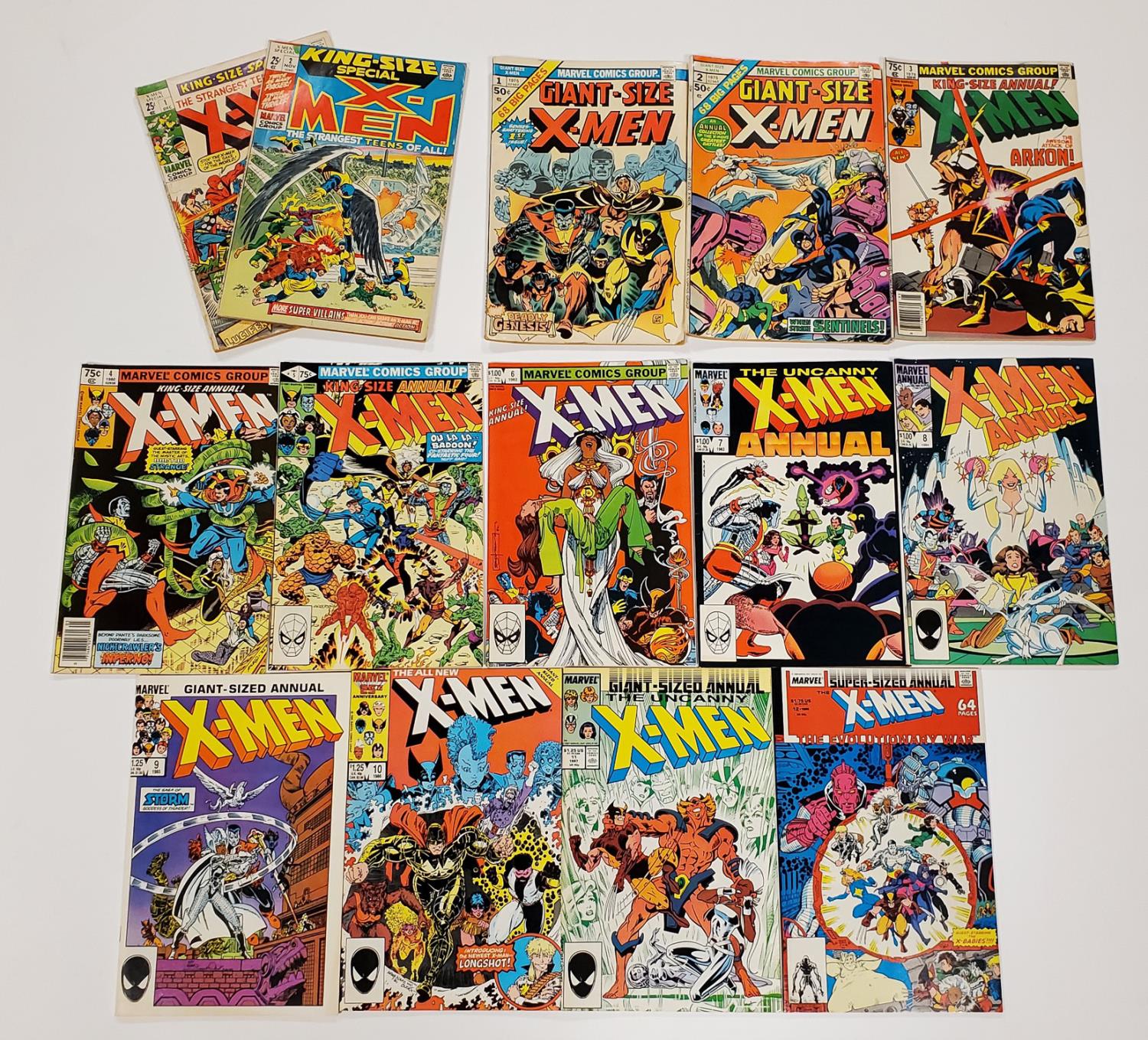 X MEN ANNUALS, GIANTS & KINGS INCLUDING