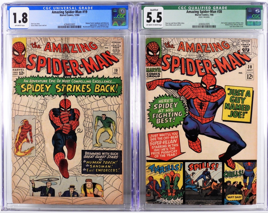 2PC MARVEL COMICS AMAZING SPIDER-MAN