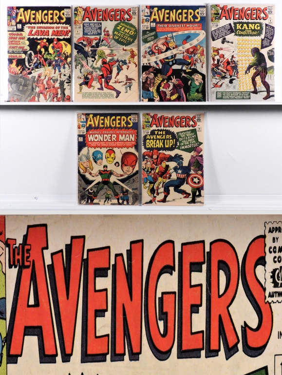 6PC MARVEL COMICS AVENGERS 5 10 2fa2ca