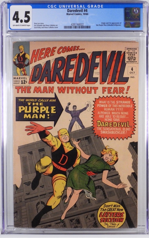 MARVEL COMICS DAREDEVIL 4 CGC 2fa310