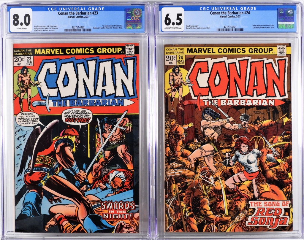 2PC MARVEL COMICS CONAN THE BARBARIAN 2fa30d