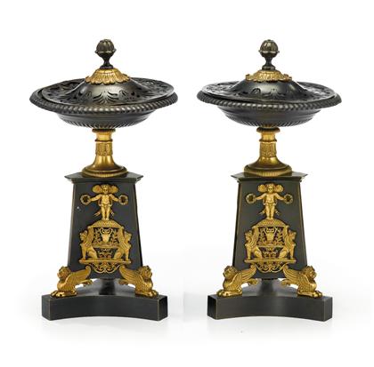Pair of Charles X style gilt and 4c383
